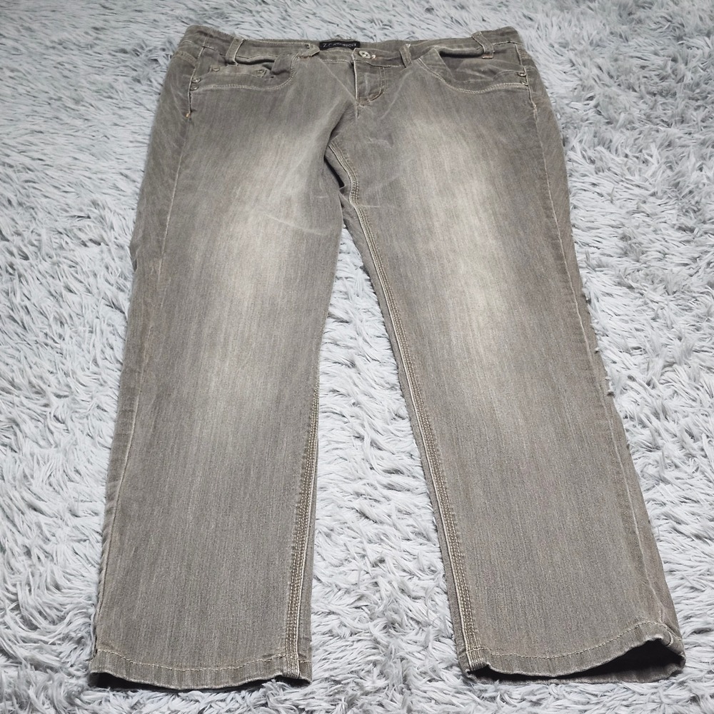 Z Cavaricci Straight Fit Jeans Womens 16 Gray Cotton Blend Mid Rise Z. Vintage